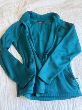 The North Face Teal Zip Fleece